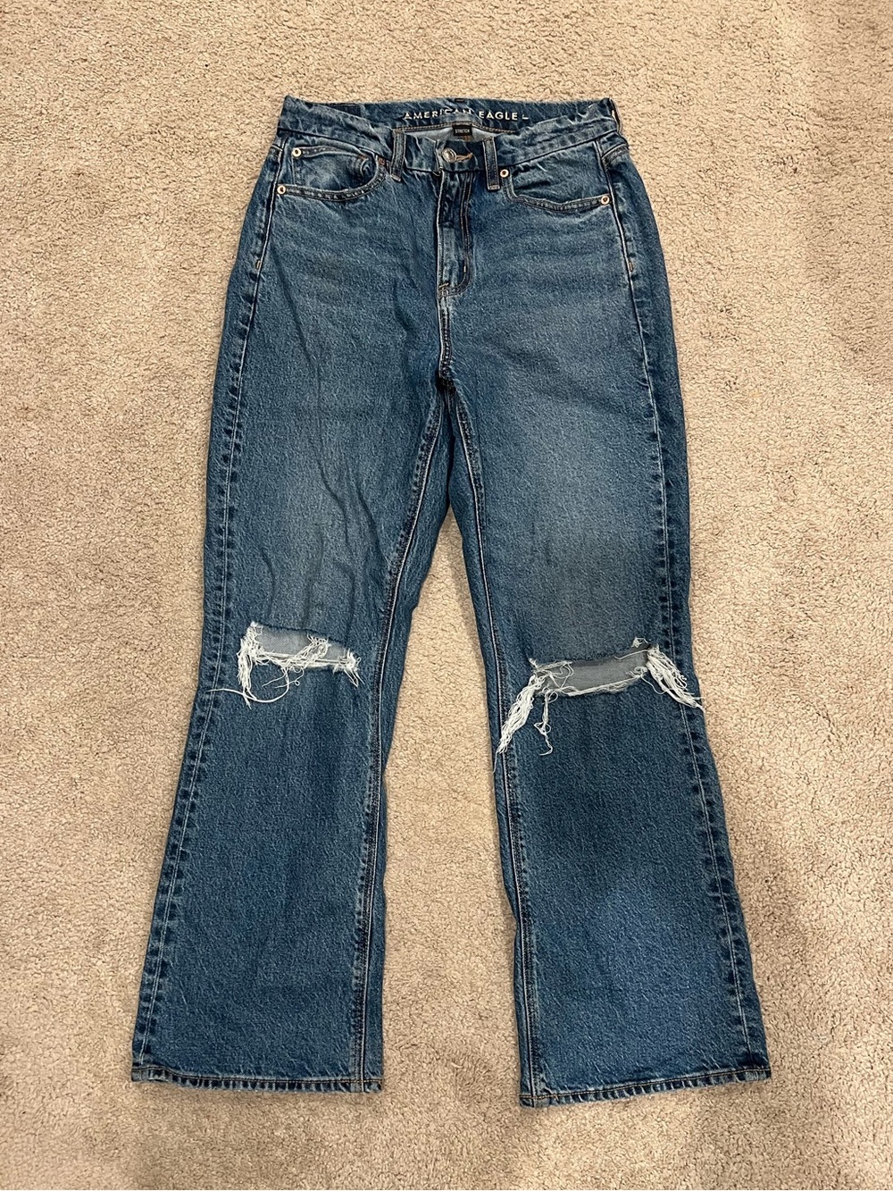 American Eagle High-Rise Straight Jeans